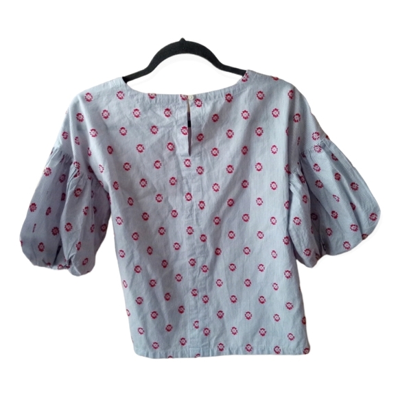 Loft Textured Stripes Top - Picture 3 of 7